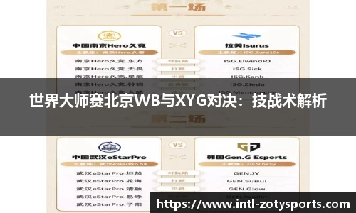 世界大师赛北京WB与XYG对决：技战术解析